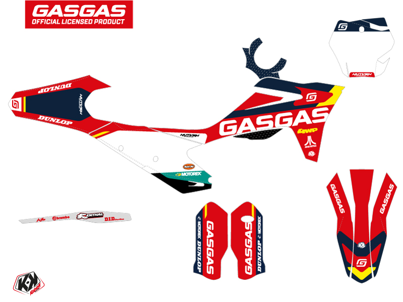 Kit plastiques KUTVEK SX-K21 GASGAS MCF 450 Rouge - vue 2