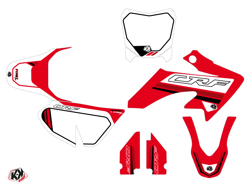 Kit Décoration Moto Cross First Honda 50 CRF Rouge Kutvek - vue 2