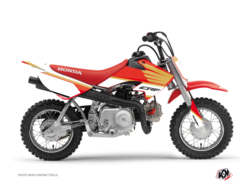 Kit décoration moto cross Wing Honda 50 CRF blanc KUTVEK