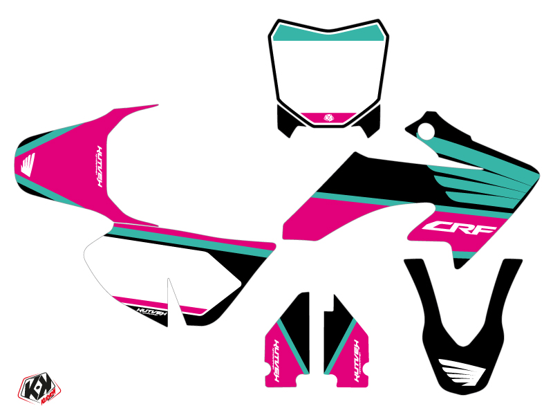 Kit Décoration Moto Cross Wing Honda 50 CRF Turquoise KUTVEK - vue 2