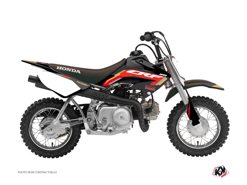 Kit Décoration Moto-Cross KUTVEK Honda 50 CRF Noir