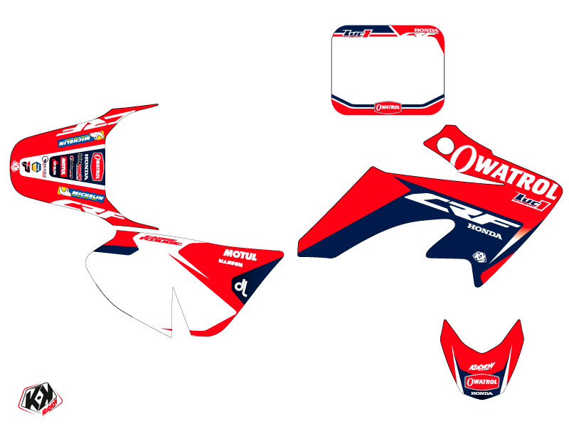 Kit Déco Moto Cross Replica Team Luc1 Honda CRF 50 2017 - vue 2