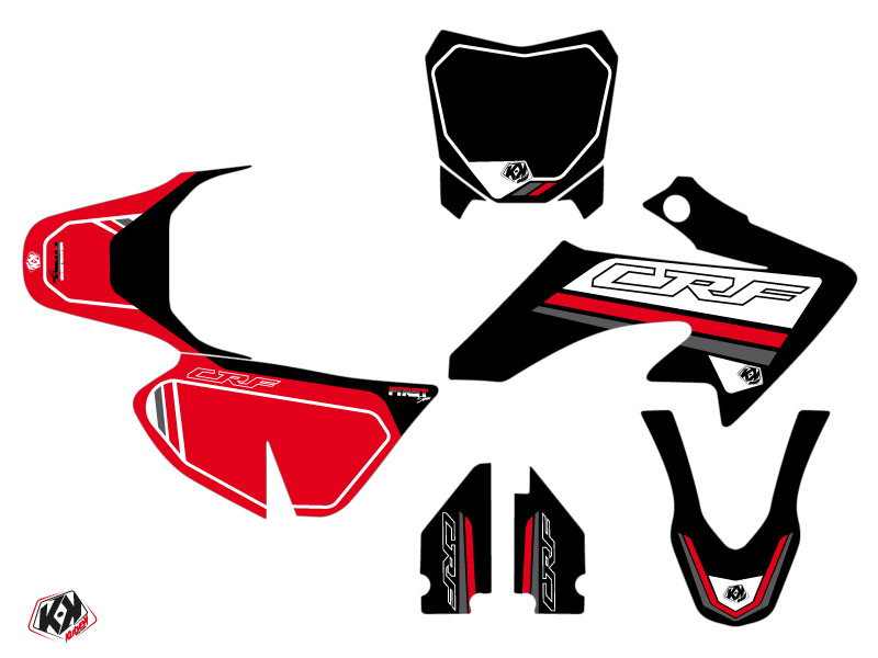 Kit décoration moto cross First Honda 50 CRF noir KUTVEK - vue 2