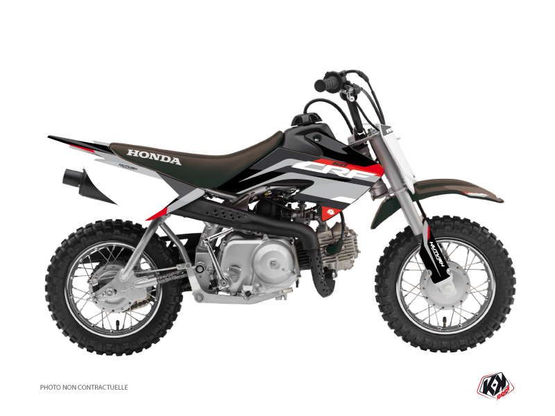 Kit Décoration Moto Cross League Honda 50 CRF Noir KUTVEK