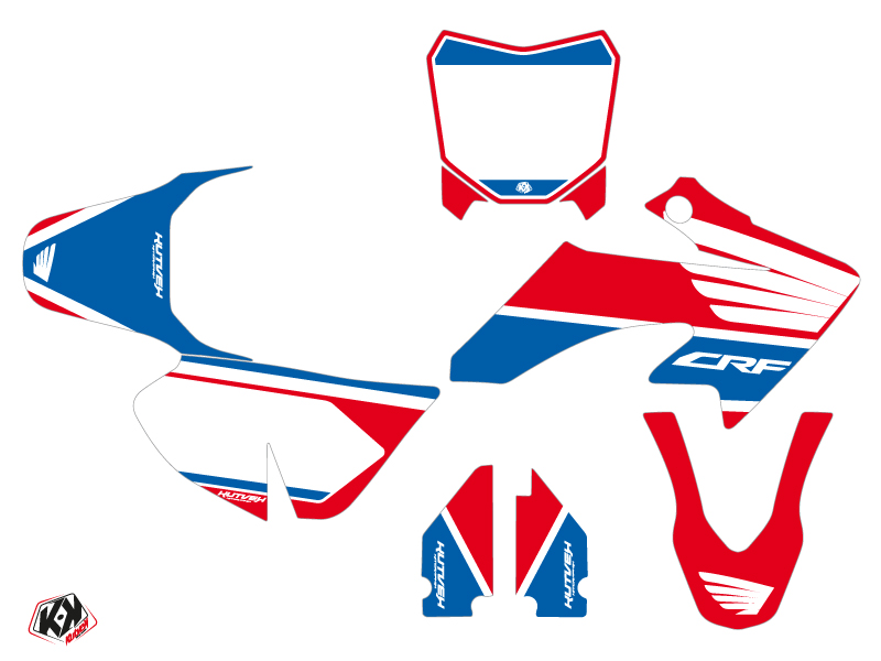 Kit Déco Moto Cross Wing Honda 50 CRF Bleu KUTVEK - vue 2