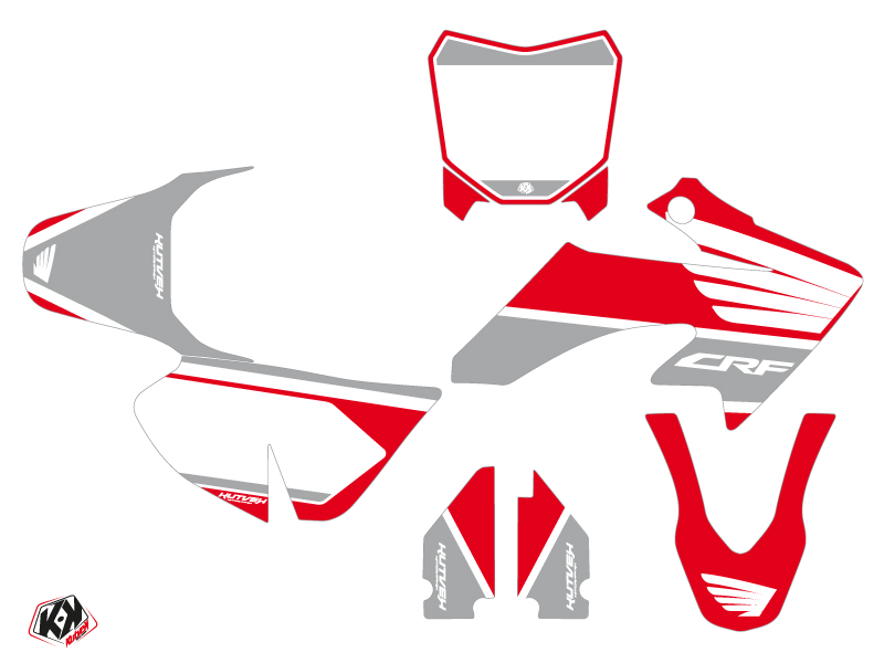 Kit Décoration Moto Cross Wing Honda 50 CRF Gris KUTVEK - vue 2