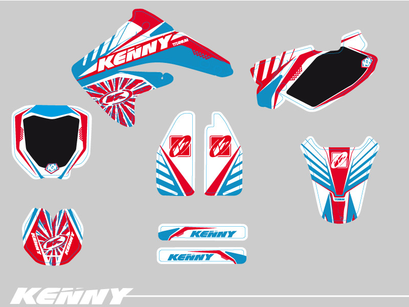 Kit Déco Moto Cross Kenny Honda 85 CR KUTVEK - vue 2