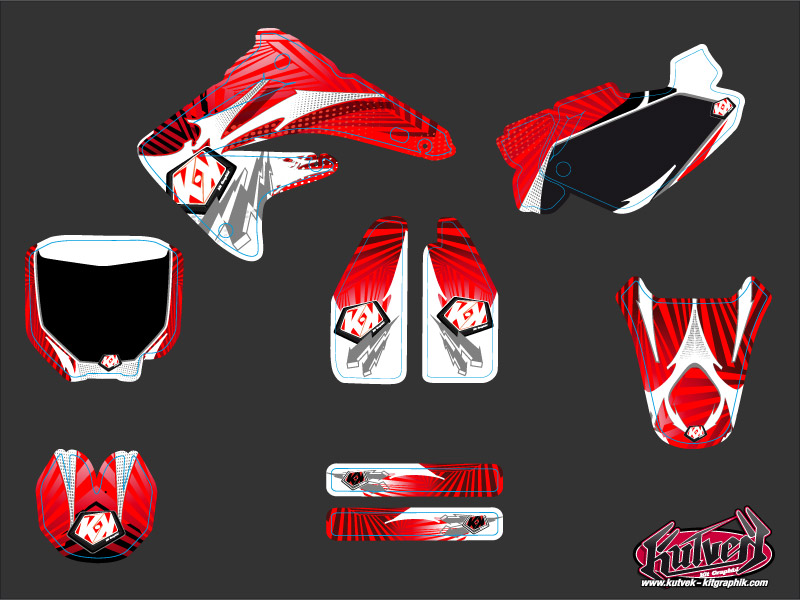 Kit Décoration Moto Cross Graff Honda 85 CR KUTVEK - vue 2