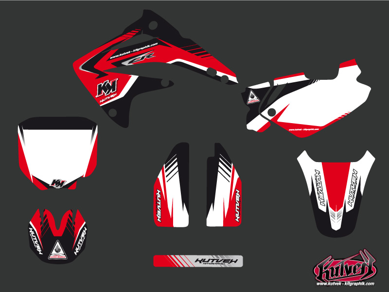 Kit Décoration Moto Cross Pulsar Honda CR 85 Noir KUTVEK - vue 2