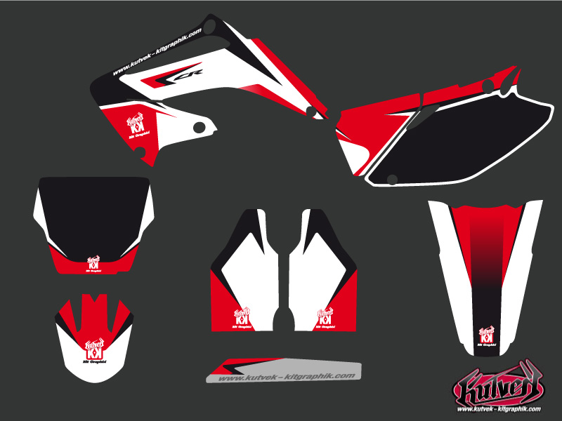Kit décoration moto cross Assault Honda 125 CR KUTVEK - vue 2
