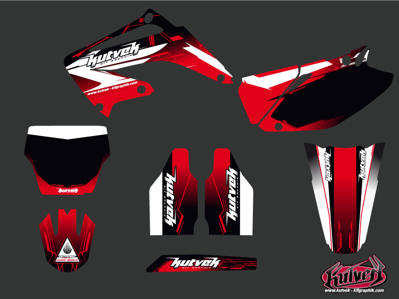 Kit déco moto cross slider Honda 125 CR KUTVEK - vue 2