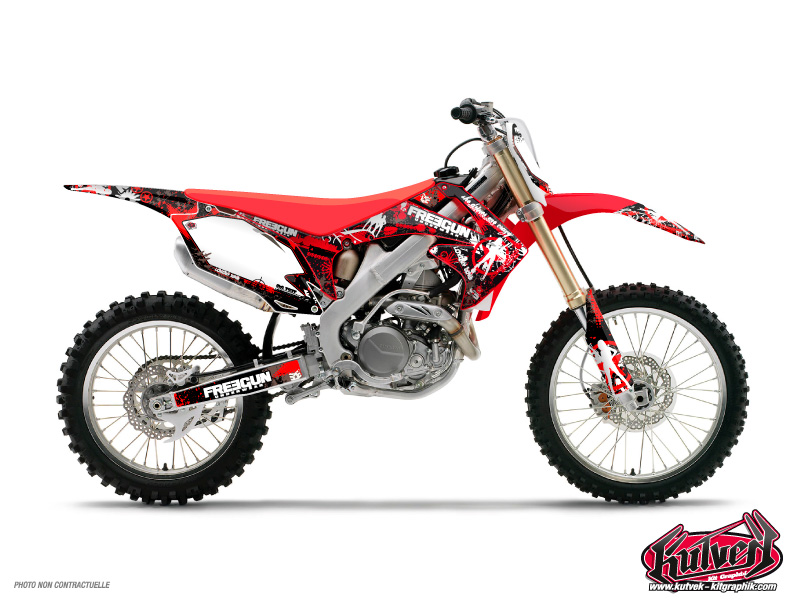 Kit de décoration moto cross Freegun Honda 125 CR KUTVEK