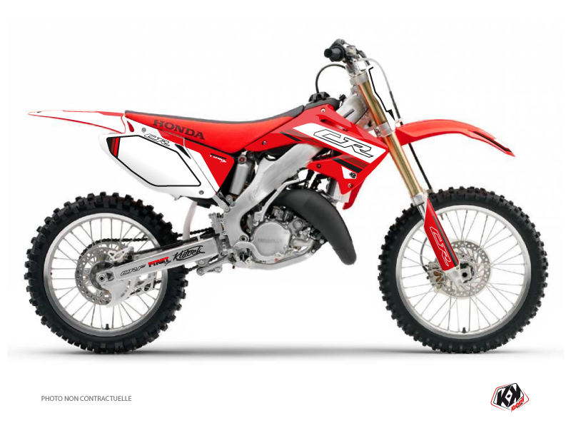 Kit Décoration Moto Cross First Honda 125 CR Rouge KUTVEK