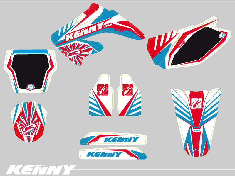 Kit Décoration Moto Cross Kenny Honda 125 CR - vue 2
