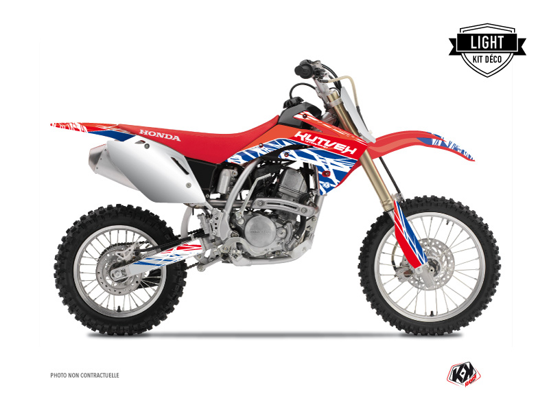 Kit Décoration Moto Cross Eraser Honda 125 CR Rouge Bleu KUTVEK