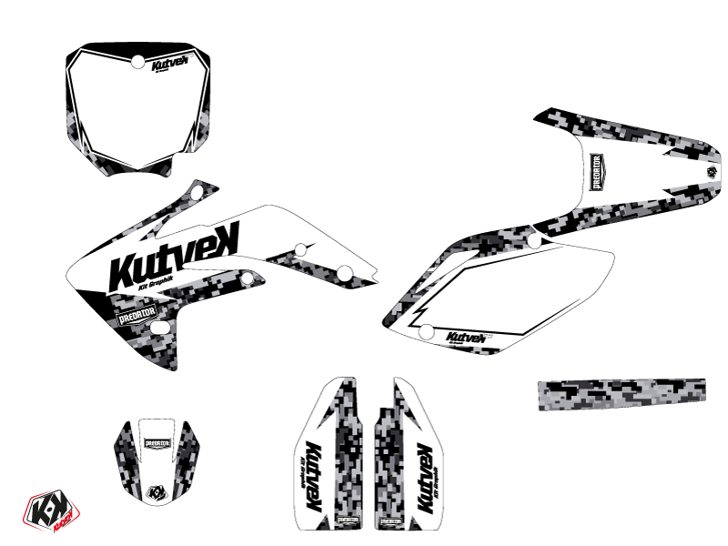 Kit Décoration Moto Cross Predator Honda 150 CRF Blanc KUTVEK - vue 2
