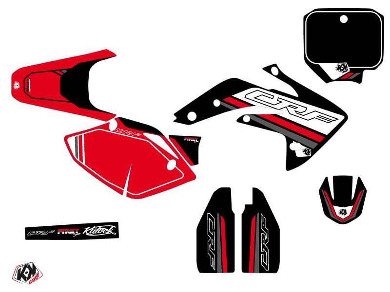 Kit Déco Moto Cross First Honda CRF 150R Noir KUTVEK - vue 2