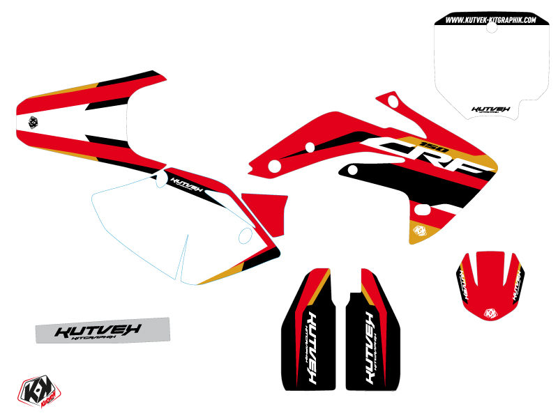 Kit de décoration moto cross League Honda 150R CRF or KUTVEK - vue 2