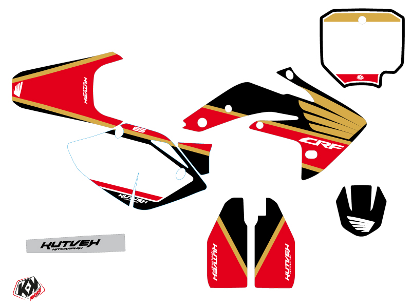 Kit décoration moto cross Wing Honda 150R CRF or KUTVEK - vue 2