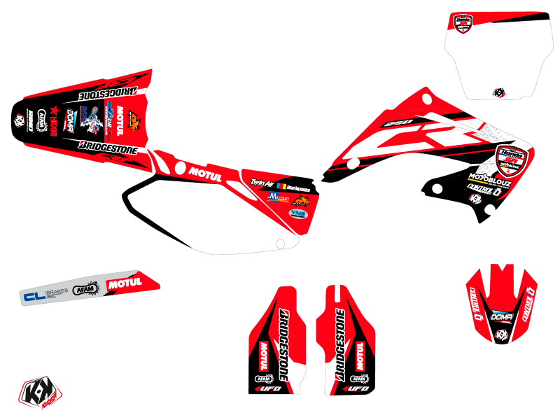 Kit Déco Moto Cross Replica Team SR Honda CR 250 2018-2019 - vue 2