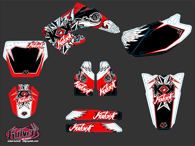 Kit Déco Moto Cross Demon Honda 250 CR KUTVEK - vue 2
