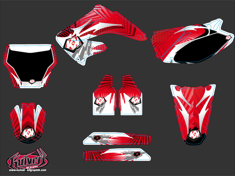 Kit déco moto cross graff Honda 250 CR KUTVEK - vue 2