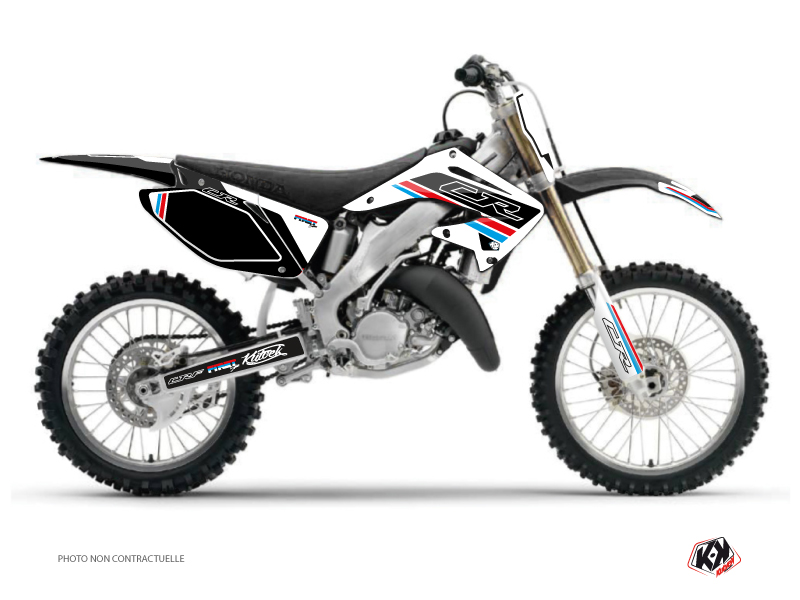 Kit de décoration motocross First Honda 250 CR blanc KUTVEK