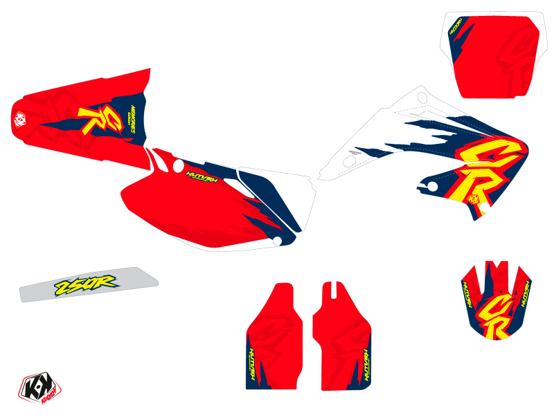 Kit Déco Moto Cross Memories Honda 250 CR KUTVEK - vue 2