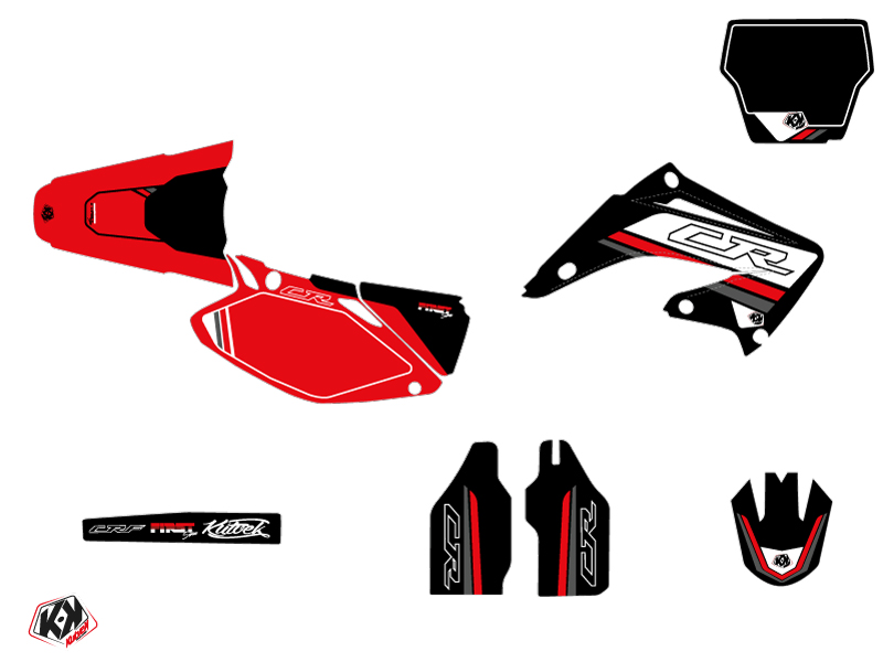Kit déco motocross First Honda 250 CR noir KUTVEK - vue 2