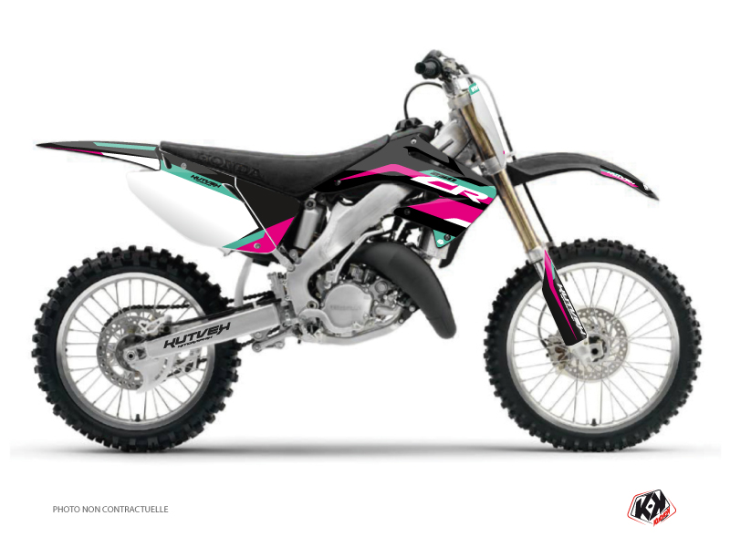 Kit Déco Moto Cross League Honda 250 CR Turquoise KUTVEK
