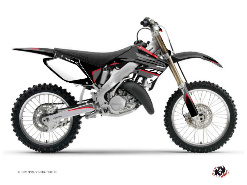 Kit Décoration Moto Cross Dyna Honda 250 CR Noir KUTVEK