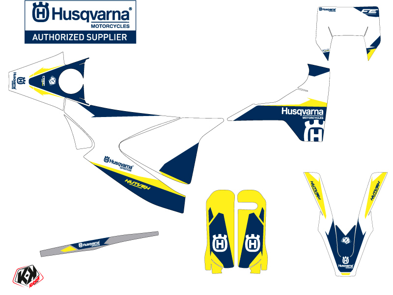 Kit déco moto Husqvarna 701 Enduro Orbit blanc KUTVEK - vue 2