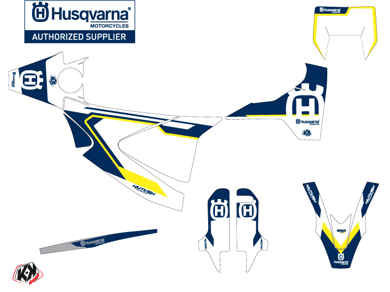 Kit Déco Moto Cross Nova Husqvarna 701 Supermoto Bleu KUTVEK - vue 2