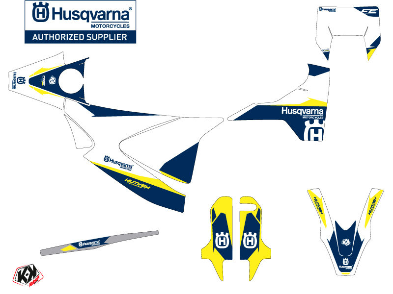 Kit Déco Moto Cross Orbit Husqvarna 701 Supermoto Blanc KUTVEK - vue 2