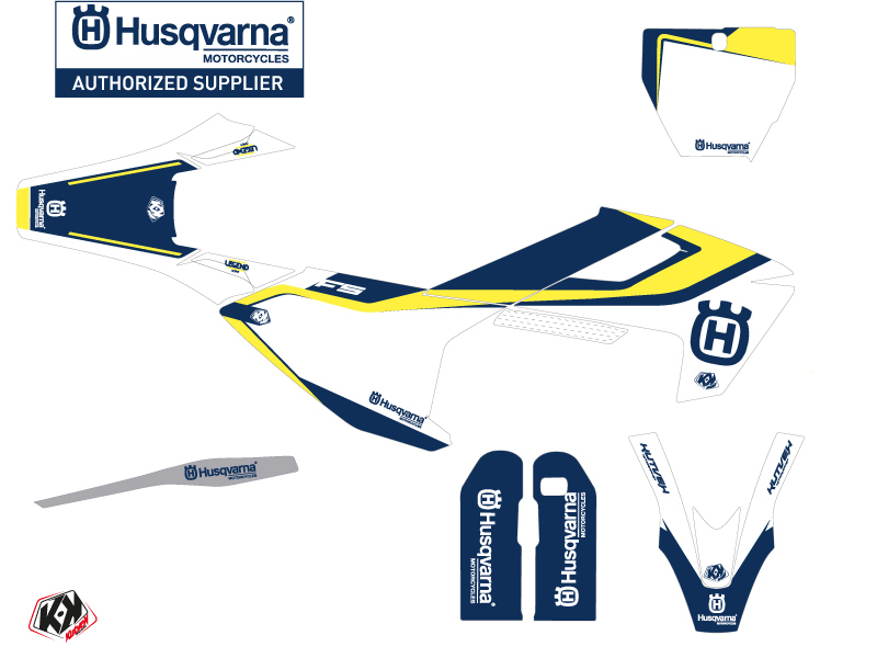 Kit décoratif Husqvarna 450 FS Bleu KUTVEK - vue 2