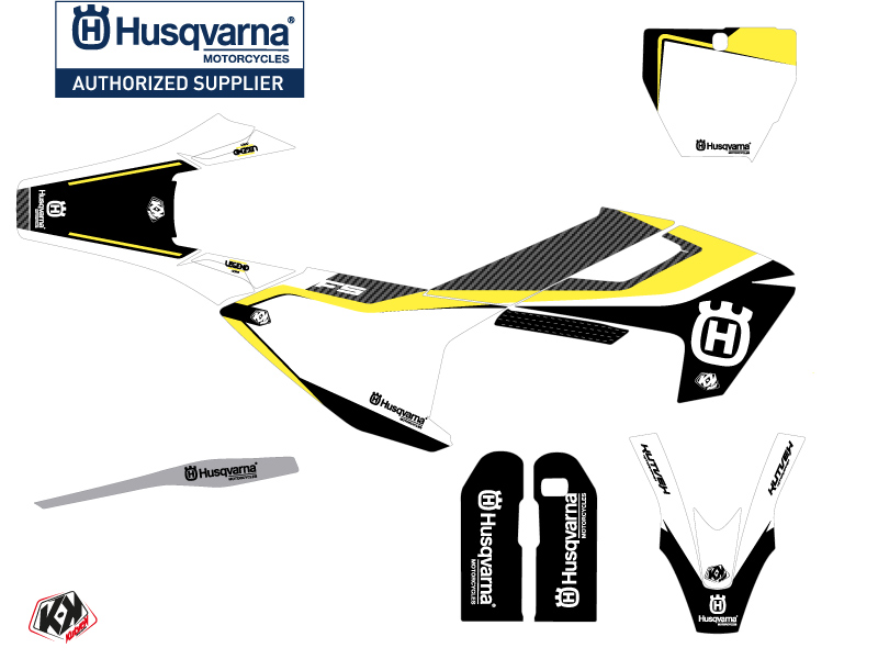 Kit Décoration Moto Cross Legend Husqvarna 450 FS Noir KUTVEK - vue 2