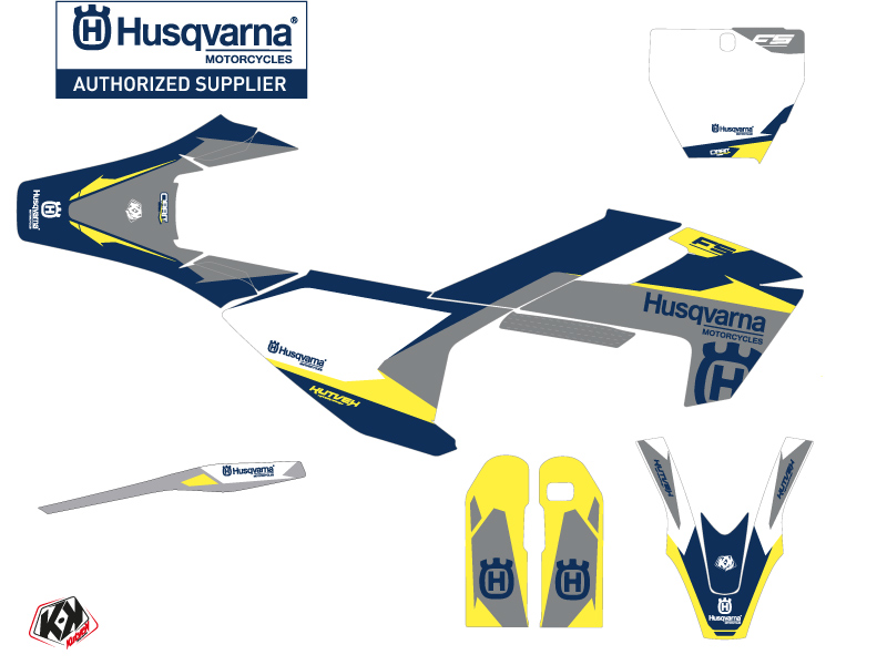 Kit Déco Moto Cross Orbit Husqvarna 450 FS Gris - vue 2