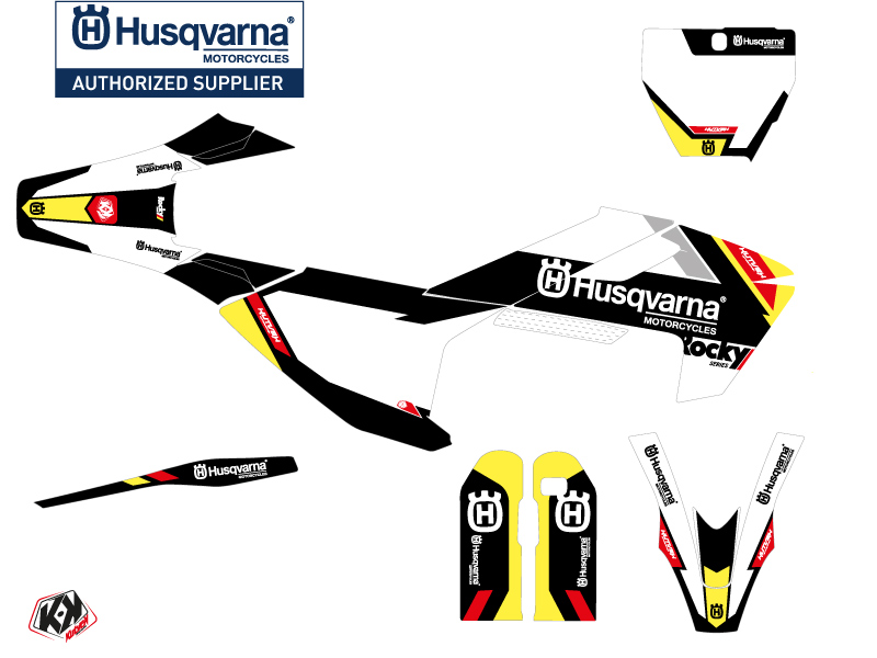 Kit de décoration Kutvek Moto Cross Rocky Husqvarna 450 FS Noir - vue 2