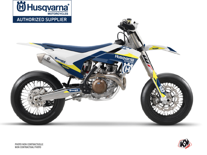 Kit de décoration Moto Cross Orbit Husqvarna 450 FS Blanc KUTVEK