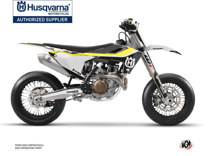 Kit de décoration motocross légende Husqvarna 450 FS noir KUTVEK
