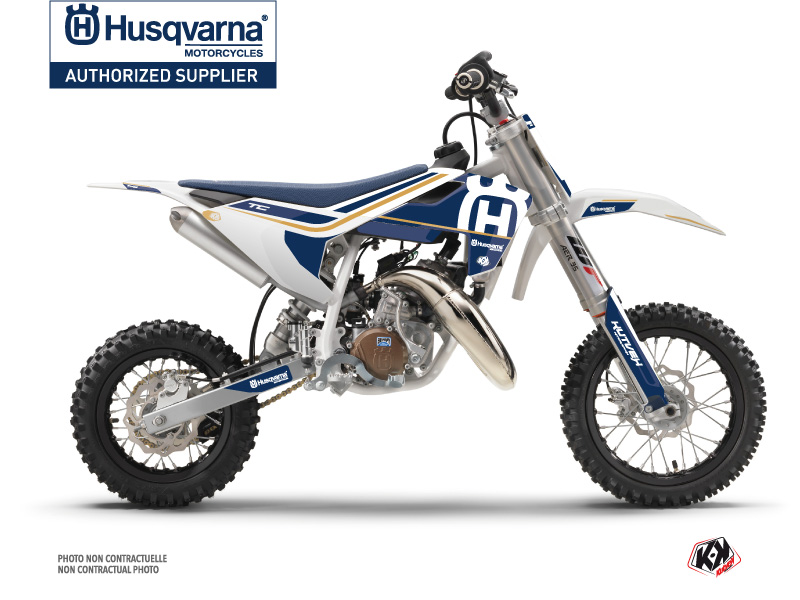 Kit Décoration Moto Cross Heritage Husqvarna TC 50 Blanc KUTVEK