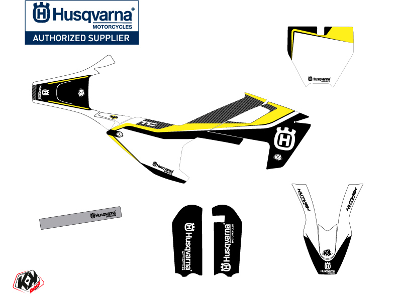 Kit décoration moto cross Husqvarna TC 50 Legend noir KUTVEK - vue 2