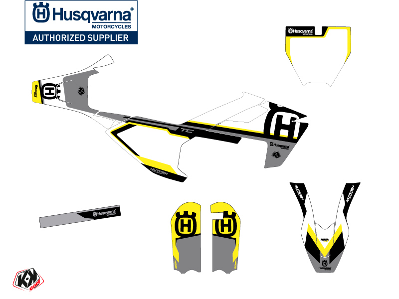 Kit déco moto cross Husqvarna TC 50 Noir - vue 2