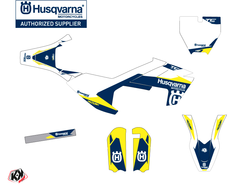 Kit Décoration Moto Cross Orbit Husqvarna TC 50 Blanc KUTVEK - vue 2