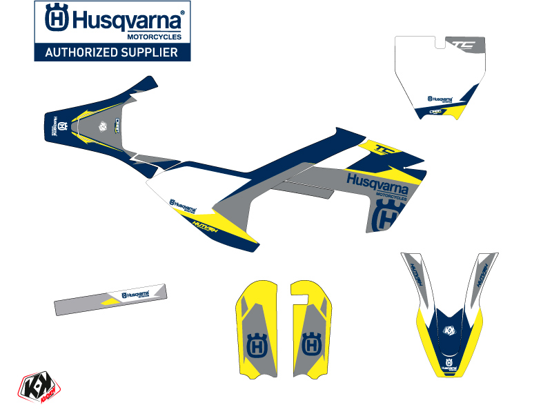 Kit Déco Moto Cross Orbit Husqvarna TC 50 Gris KUTVEK - vue 2