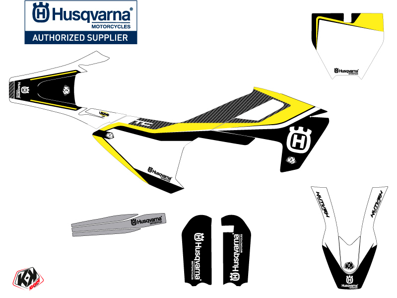 Kit de décoration Moto cross Husqvarna TC 65 Legend noir KUTVEK - vue 2
