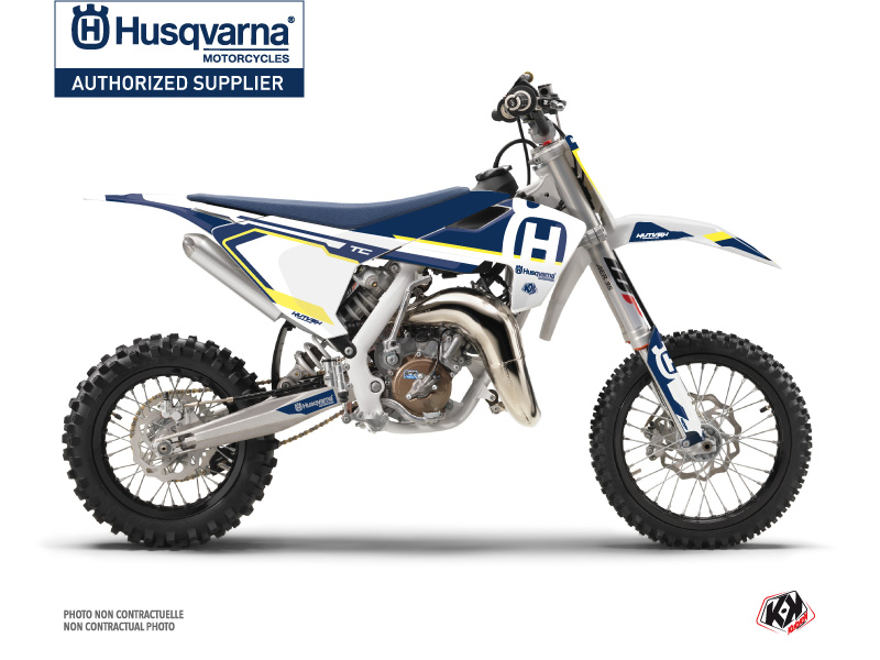 Kit de décoration Moto-Cross Husqvarna TC 65 Nova Bleu