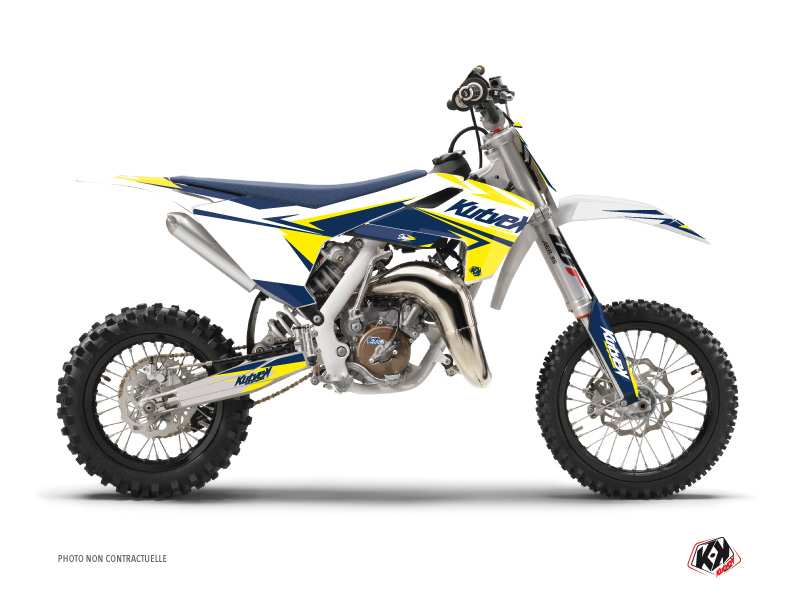Kit Décoration Moto Cross Stage Husqvarna TC 65 Blanc Jaune KUTVEK
