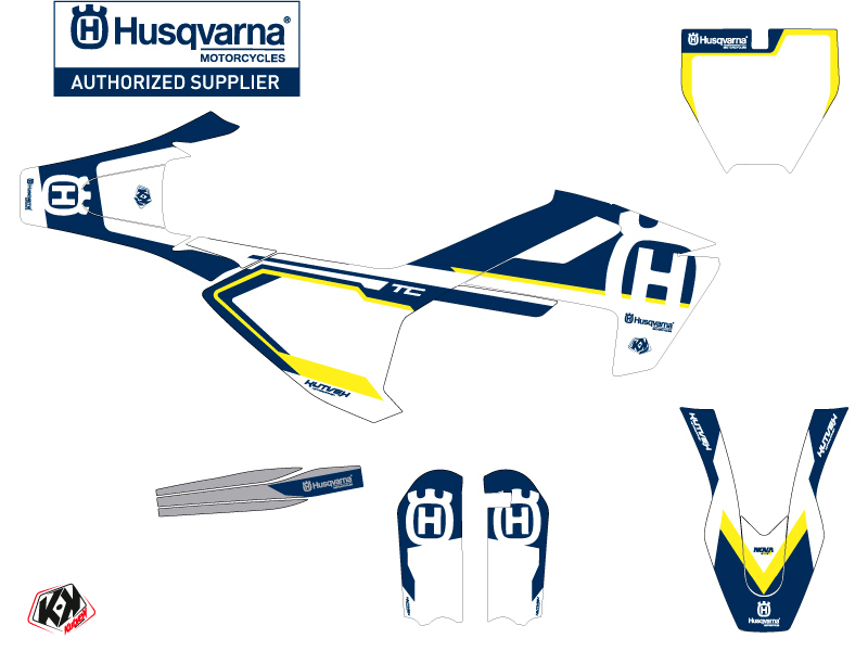 Kit Déco Moto Cross Husqvarna TC 65 Bleu - vue 3