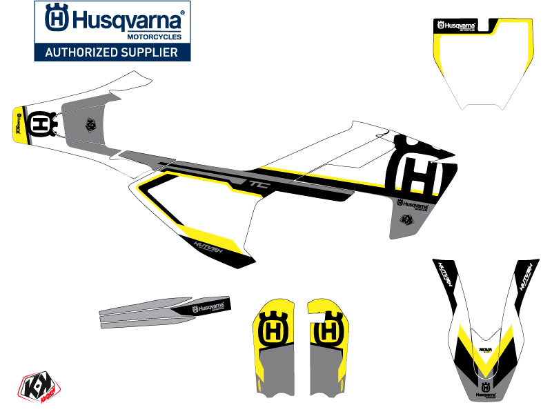 Kit Décoration Moto Cross Husqvarna TC 65 Noir KUTVEK - vue 3